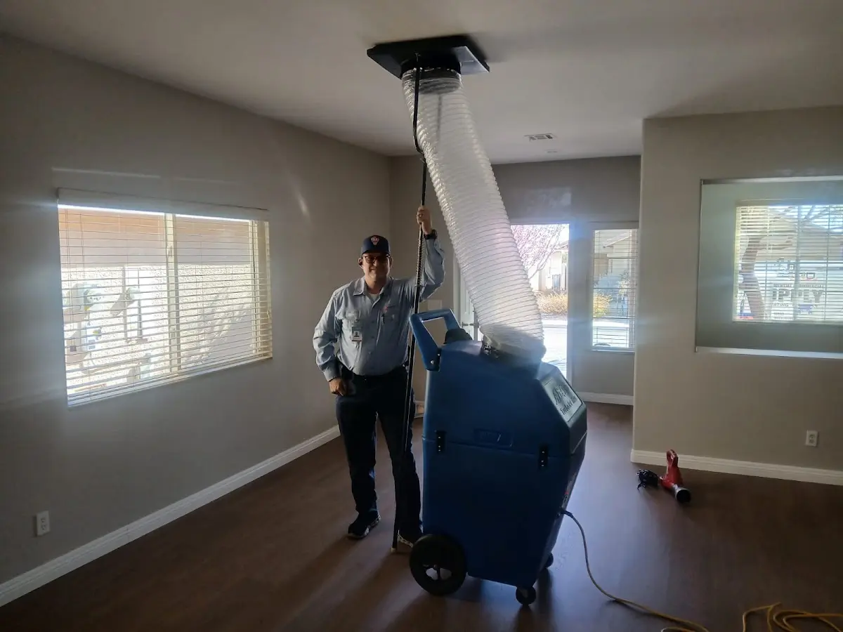 Professional Dryer Vent Cleaning work inside a Wyoming home
